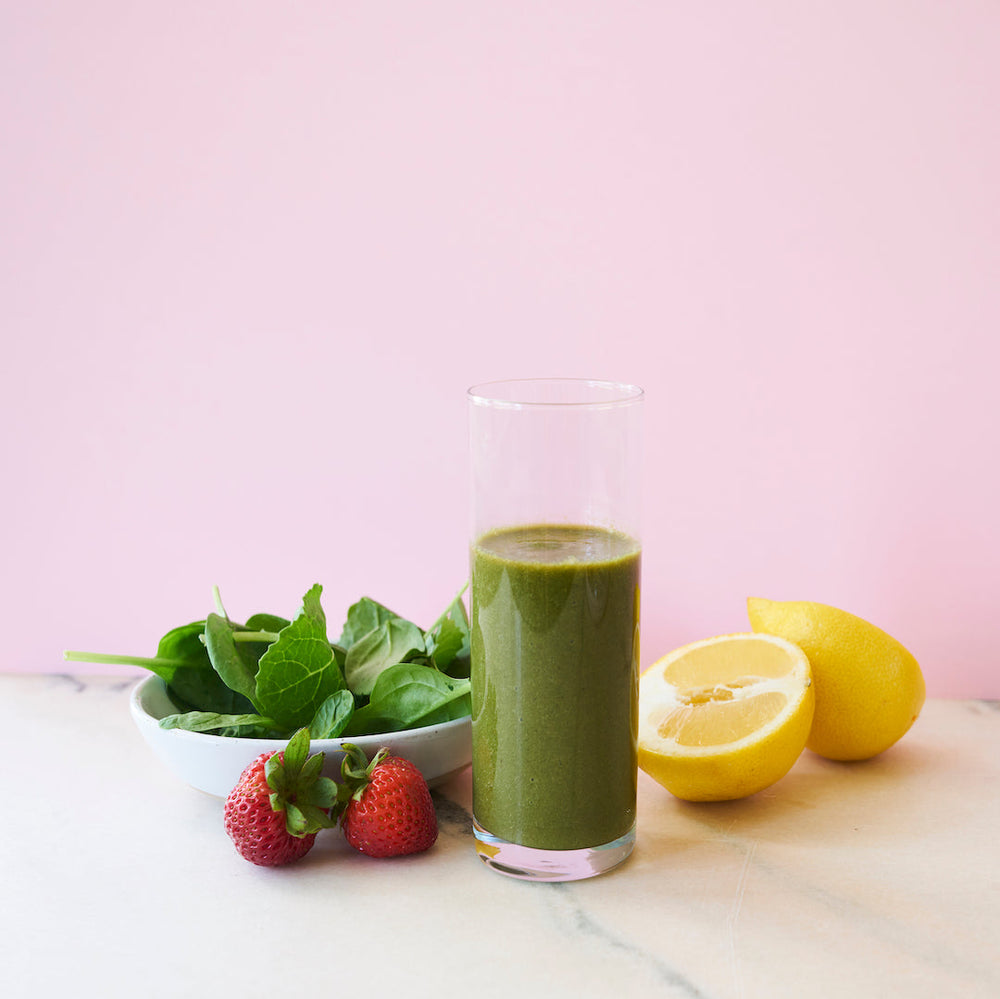 Glowing Strawberry Lemonade Smoothie