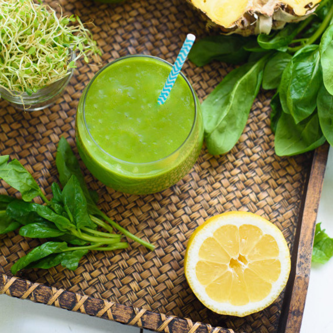 Pineapple Sprout Glowing Green Smoothie Recipe