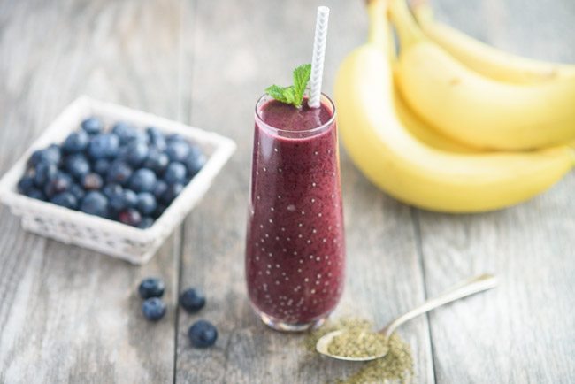 Green Tea & Blueberry Antioxidant Smoothie