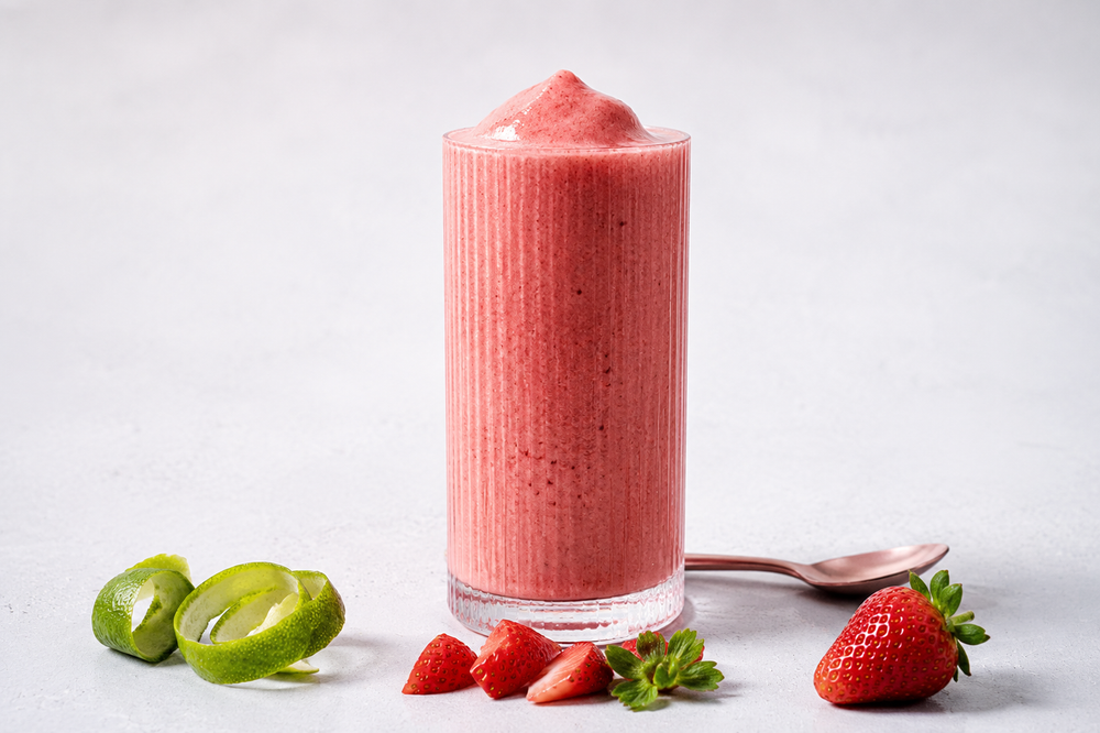 Strawberry Lime Coconut Smoothie