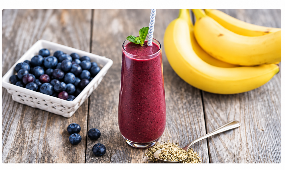 Green Tea Blueberry Smoothie Recipe