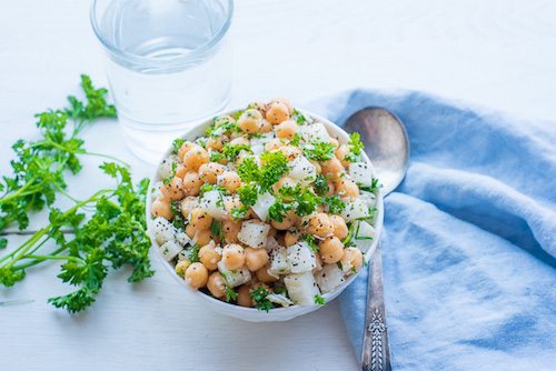 Crunchy Coconut Chickpea Salad