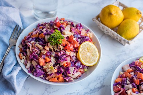 Savory Green & Red Cabbage Stir-Fry