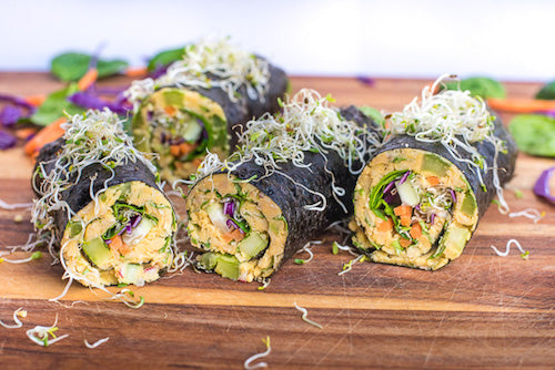 Chickpea Tuna Nori Wraps