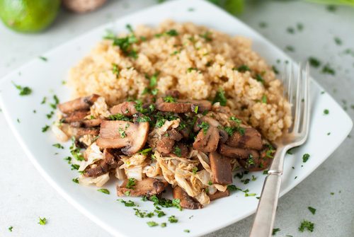 Mushroom & Napa Cabbage Lime Stir-fry