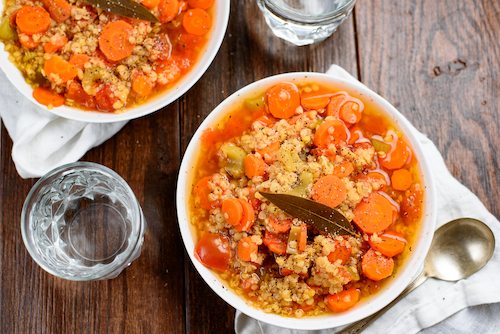 Spiced Tomato & Yellow Lentil Veggie Stew