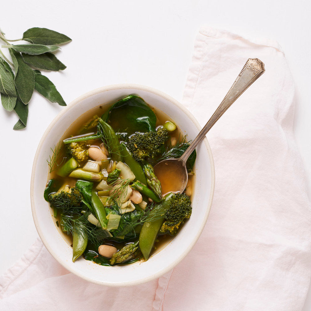 Spring Green Minestrone Soup