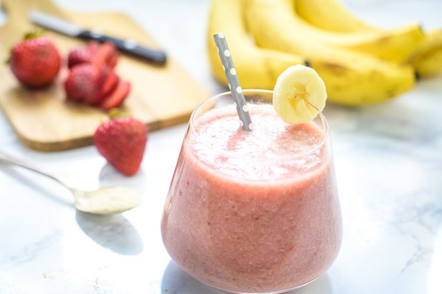 Strawberry Banana Ashwagandha Smoothie