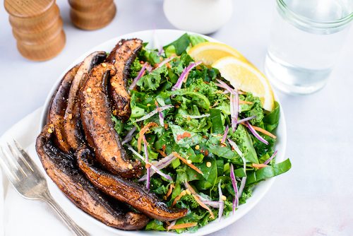 Swet and Spicy Portobello Mushrooms