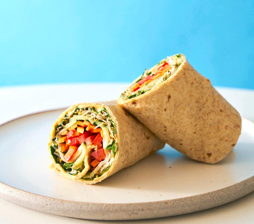 Picture of Sprouted Hummus Vegan Wraps {Gluten Free}