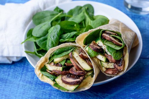 Gluten Free Zucchini Veggie Wrap Recipe