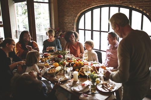 Thanksgiving Celebration Tradition Family Dinner Concept