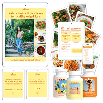 Kimberly Snyder's 30 Day Roadmap for Healthy Weight Loss Course Plus Solluna Supplements