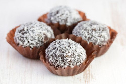 Picture of Kimberly's Raw Cacao Truffles. 