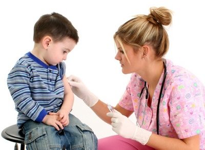 Picture of child with nurse