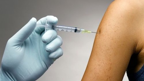 Picture of an arm getting a shot