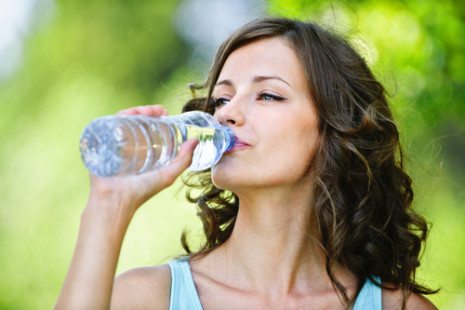 Picture of female drinking water
