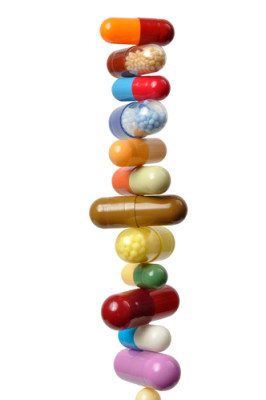 Picture of a stack of vitamins