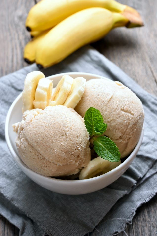 Picture of banana ice cream.