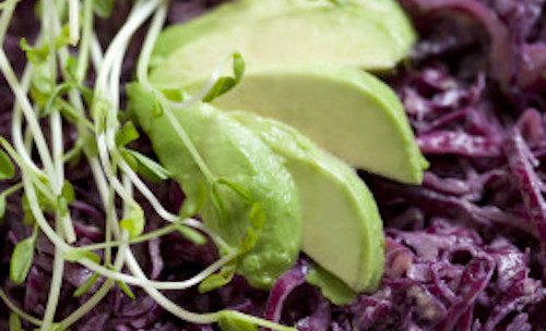 Picture of Raw Purple Salad with avocado