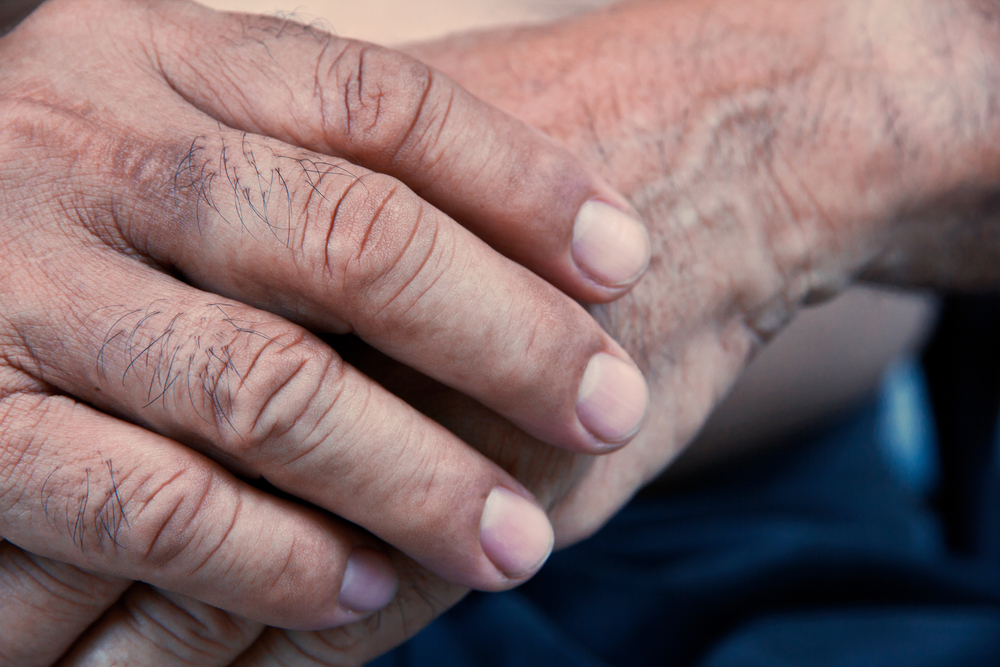 Image of a man's aging hands