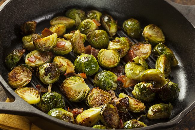 Sauteed brussel sprouts. 