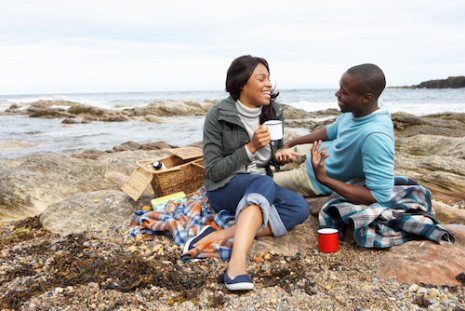Picture of couple having a picnic