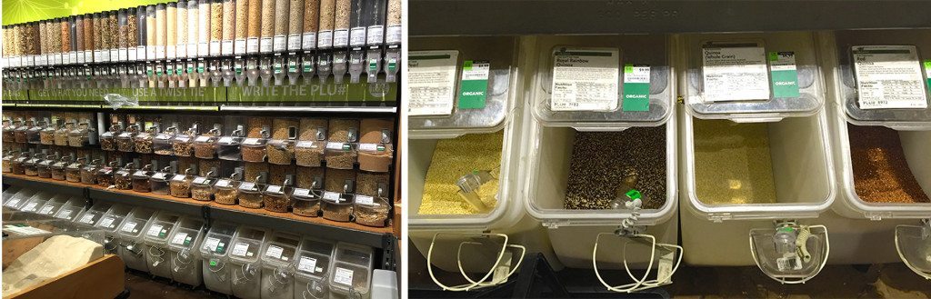 Image of bin section at Whole Foods