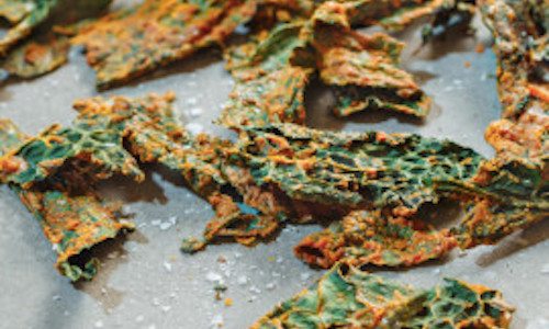 Picture of cheesy kale chips