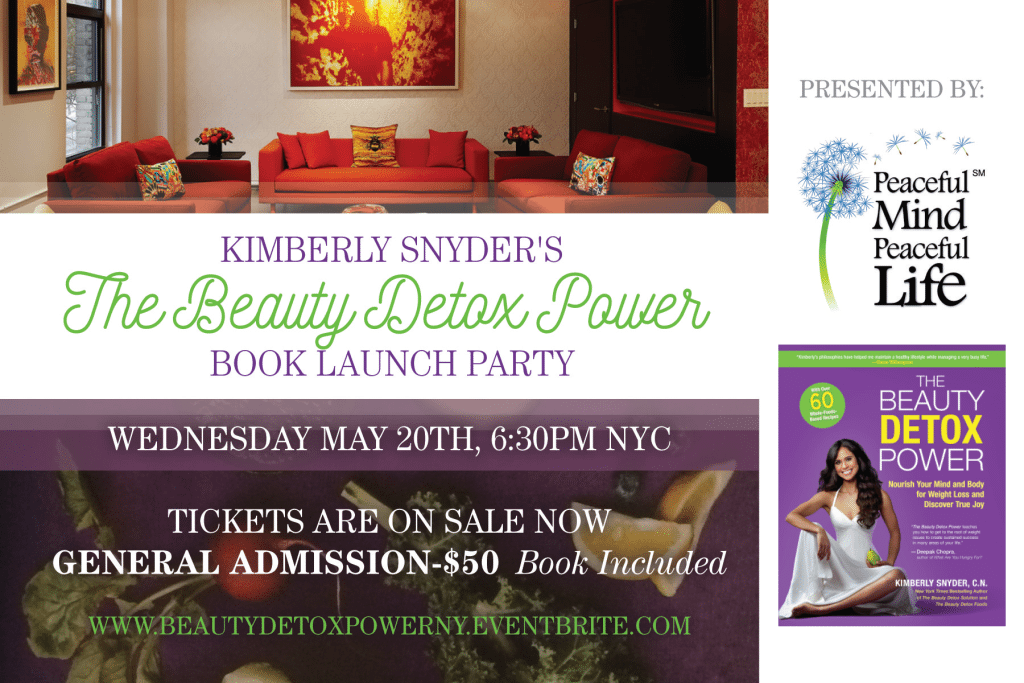 Invitation to The Beauty Detox Power Launch Party
