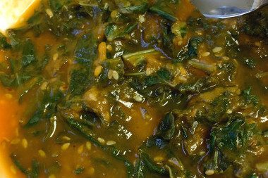 Kale, Carrot & Sesame Seed Cold-Weather Soup