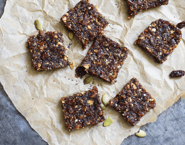 Poppy Seed & Date Energy Squares