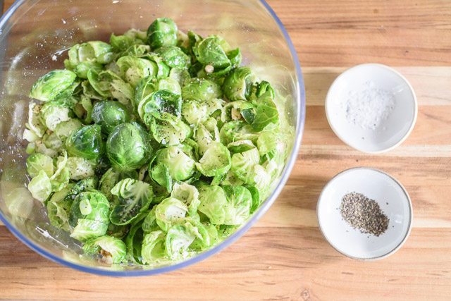 Raw Brussels Sprout & Walnut Salad