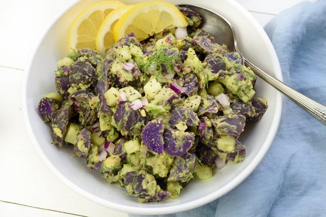 Vegan Purple Potato Salad