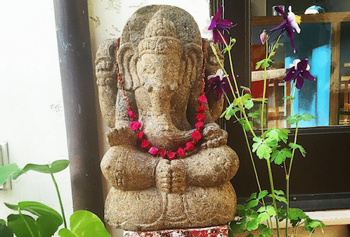 Ganesha outside Kimberly's front door.