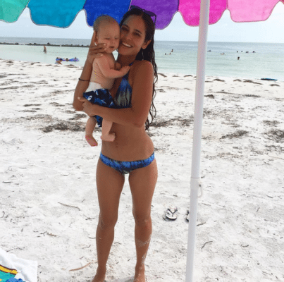 Kimberly and Emerson at Beach