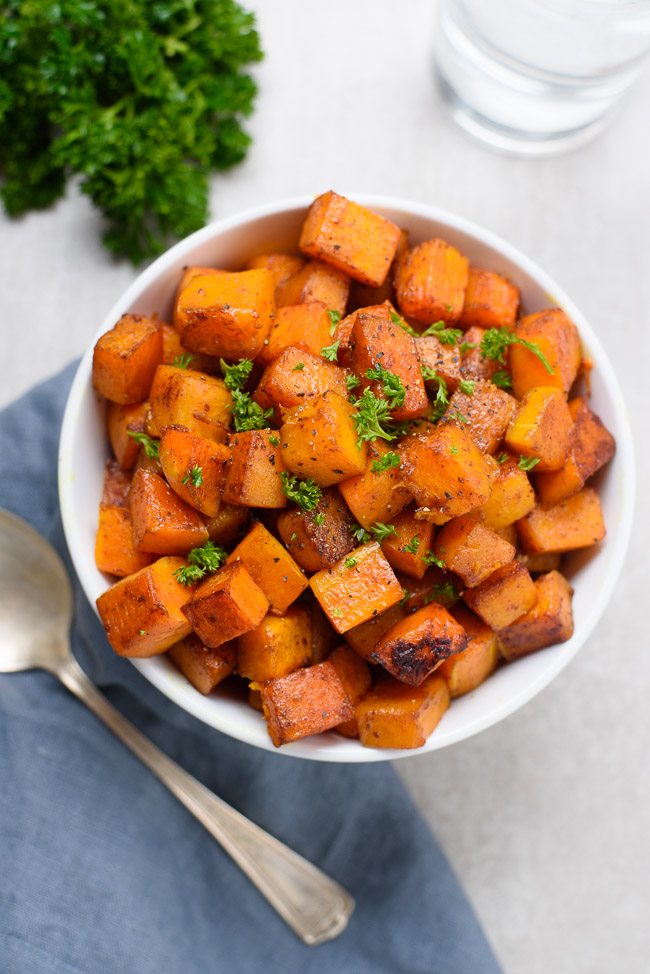 Easy Bake Spiced Butternut Squash Recipe Solluna By Kimberly Snyder