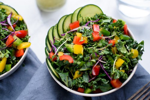 Pepper Medley Shredded Kale Salad-