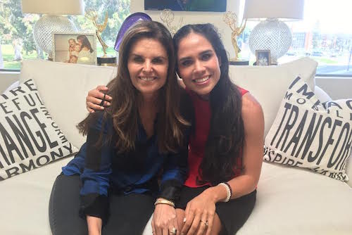 Picture of Maria Shriver with Kimberly Snyder.