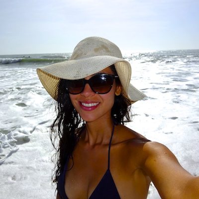 Picture of Kimberly Snyder at the beach. 