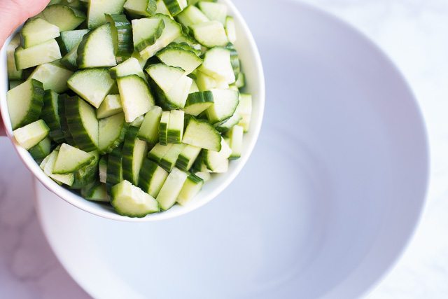 Creamy Cucumber Olive Salad