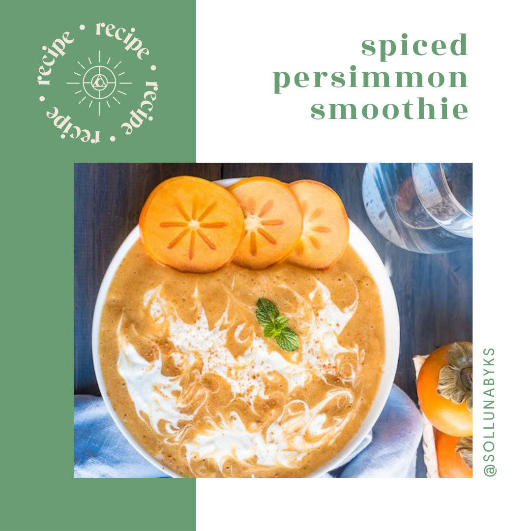 Spiced Persimmon Smoothie Bowl Recipe