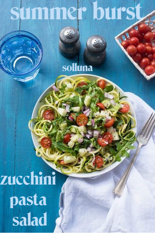 summer burst zucchini pasta salad