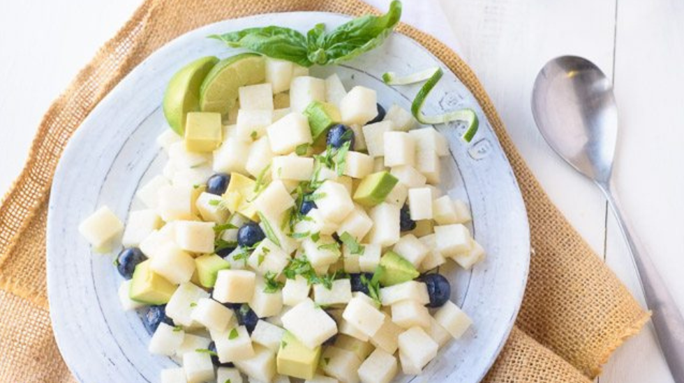 Jicama, Avocado & Blueberry Lime-Herb Salad