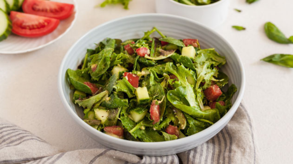 Spring Cleanse Avocado Mache ACV Salad