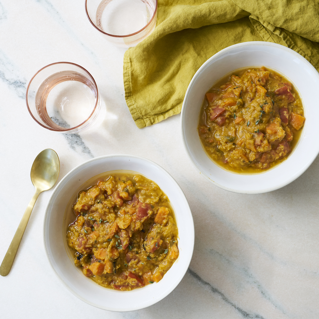 Simple Thyme Lentil Soup
