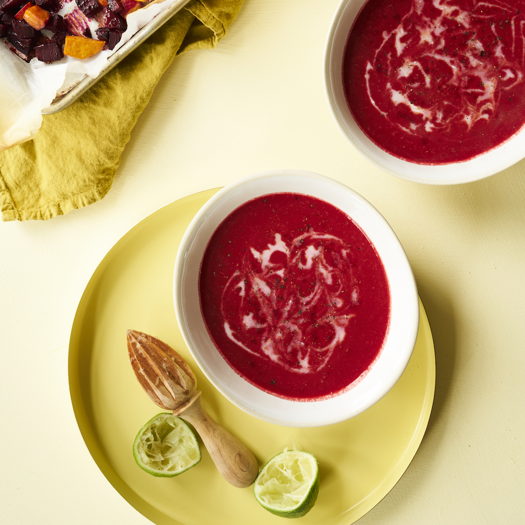 Creamy Roasted Sweet Beetroot Soup