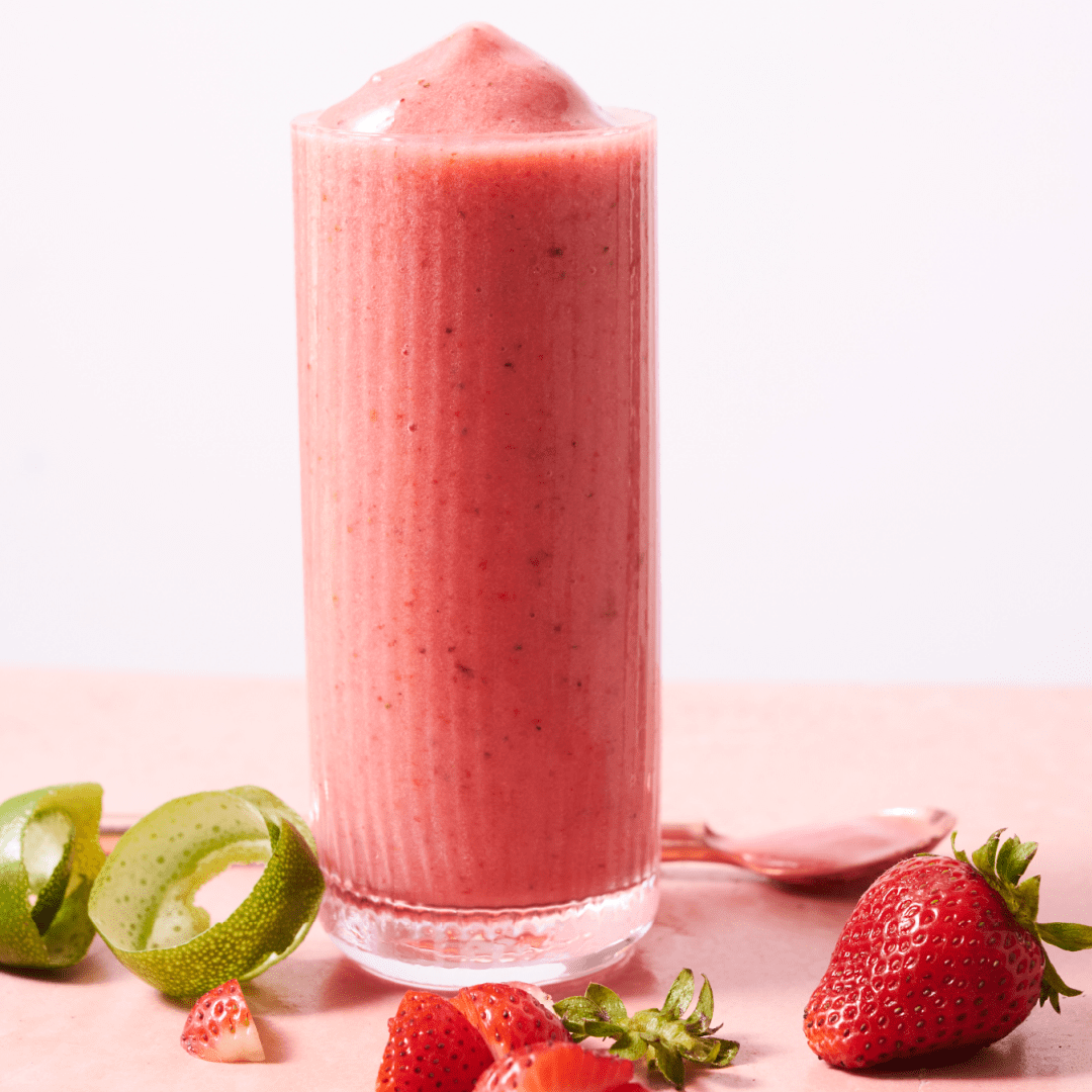 Strawberry Lime Coconut Smoothie
