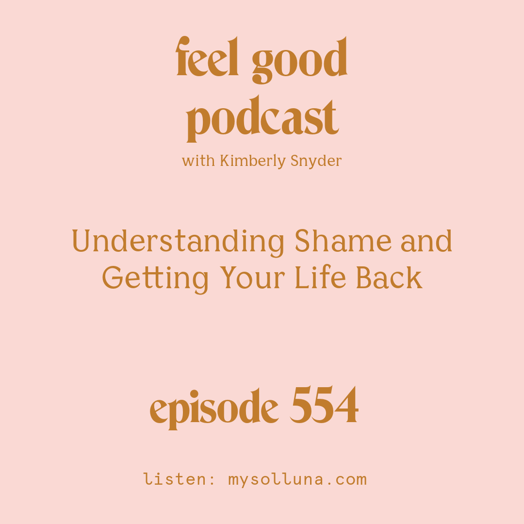 [Podcast #554] Blog Graphic for Understanding Shame and Getting Your Life Back with Kimberly Snyder