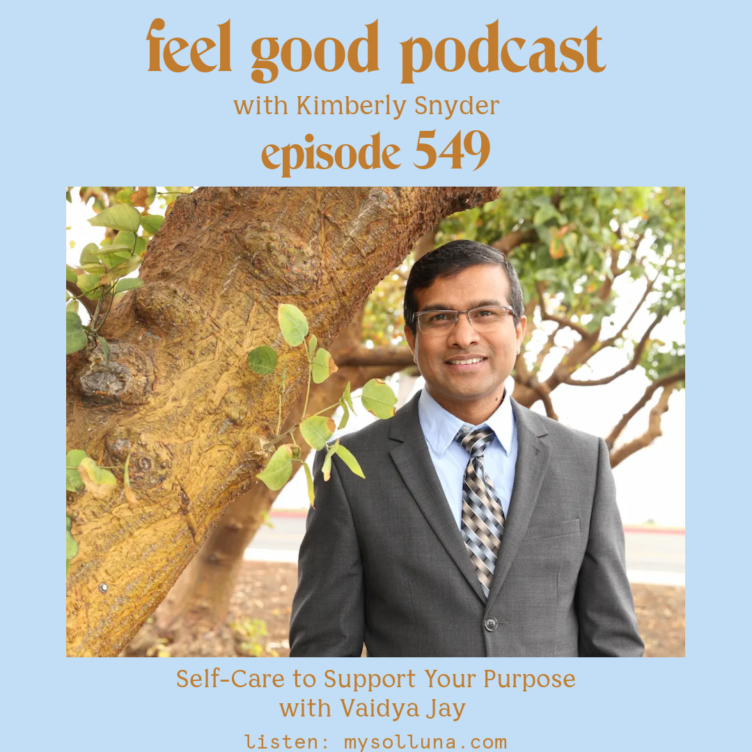 Self-Care to Support Your Purpose with Vaidya Jay [Episode #549]